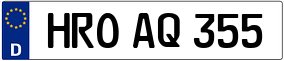 Trailer License Plate